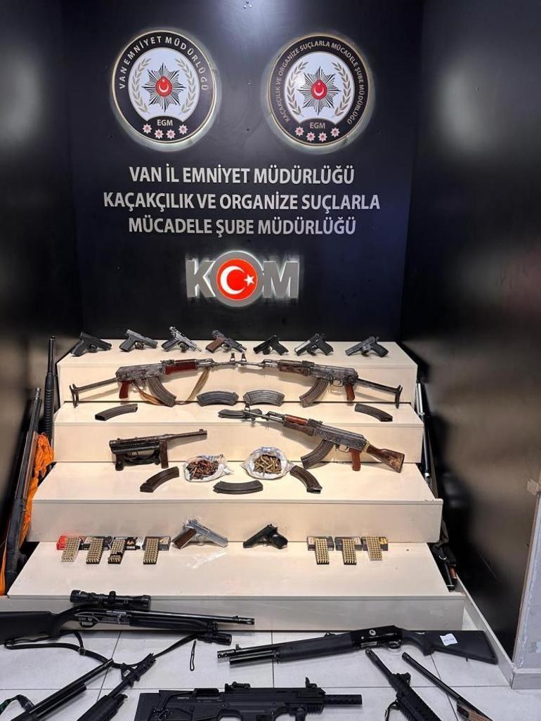 Van merkezli 6 ilde İHA destekli ‘yasadışı silah ticareti operasyonu: 34 gözaltı