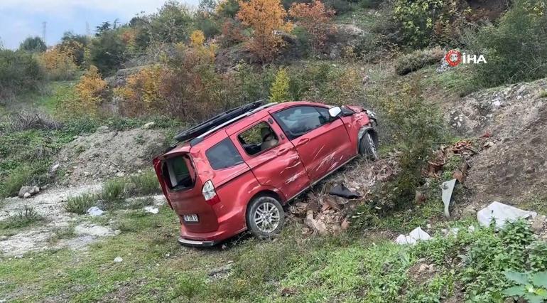 Dedesinin aracını kaçıran çocuk, polisten kaçarken şarampole yuvarlandı Aile üyelerinden çocuğa tepki