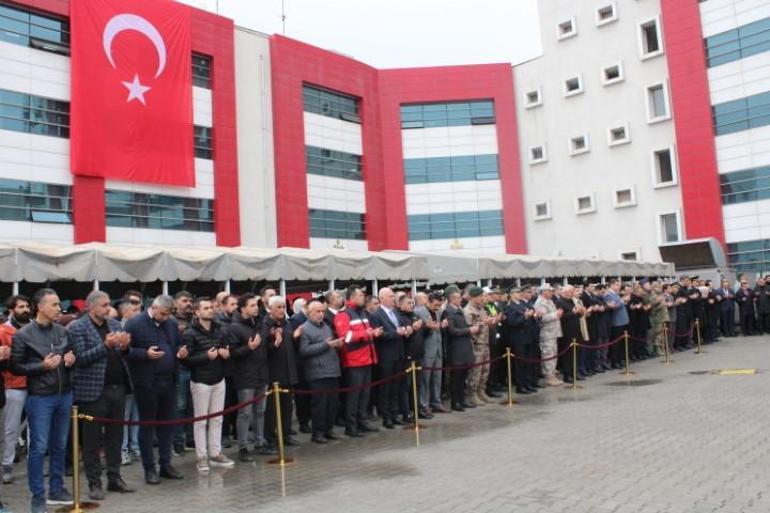 Malatyada şehit olan polis memuru için tören