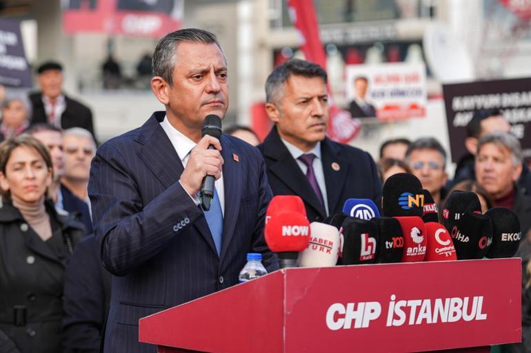 CHP Genel Başkanı Özel, Esenyurtta konuştu: Nöbete devam kararı aldık