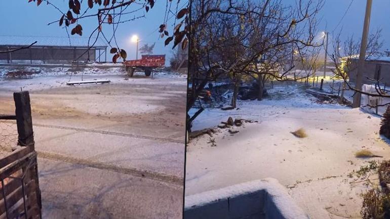 Beklenen kar yağışı başladı: Birçok il beyaza büründü... Anadolu Otoyolunda trafik durdu