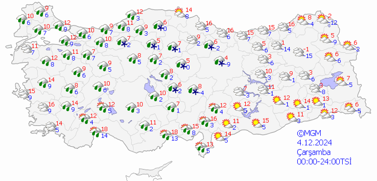 Meteorolojiden yeni hava durumu raporu: Egede sağanak, Marmarada fırtına