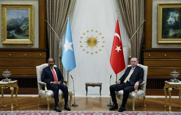 Cumhurbaşkanı Erdoğan, Somali Cumhurbaşkanı Mahmudu kabul etti