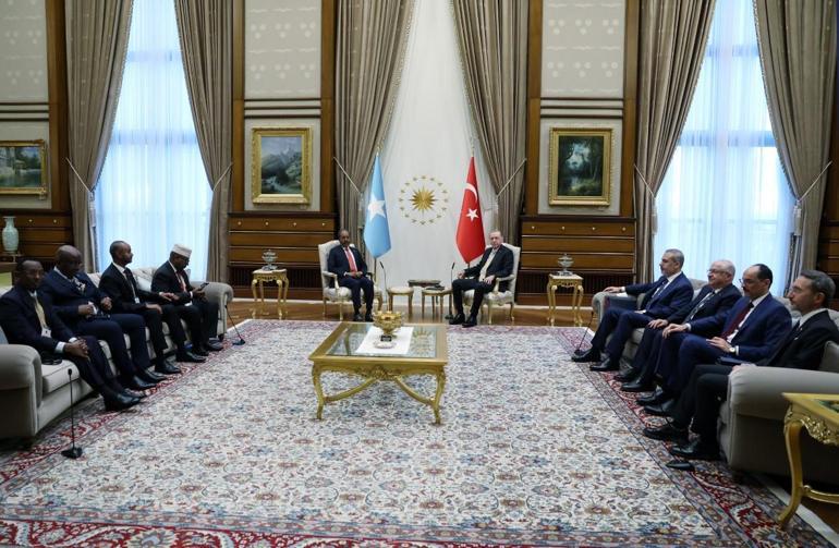 Cumhurbaşkanı Erdoğan, Somali Cumhurbaşkanı Mahmudu kabul etti