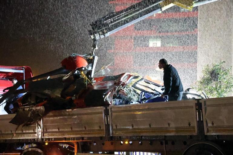 Helikopter kazasında hayatını kaybedenler için tören... Gözyaşları sel oldu