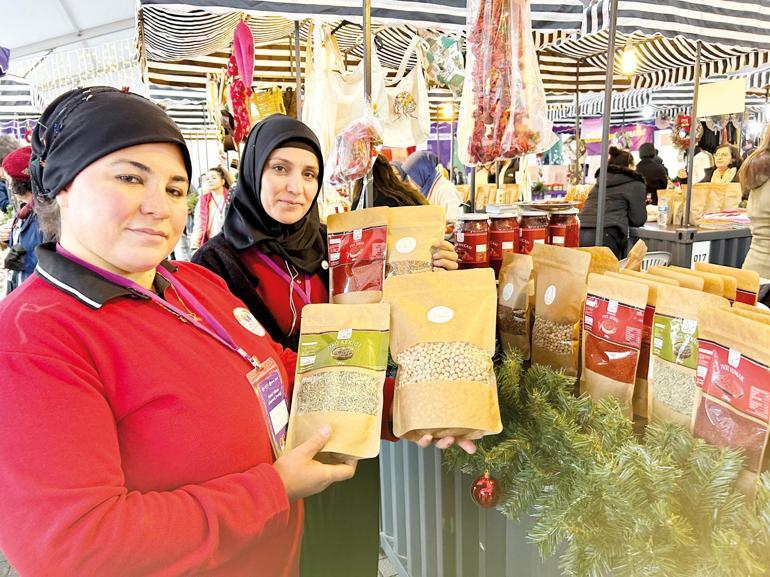 Yılbaşı sepetleri depremzede kadınlardan