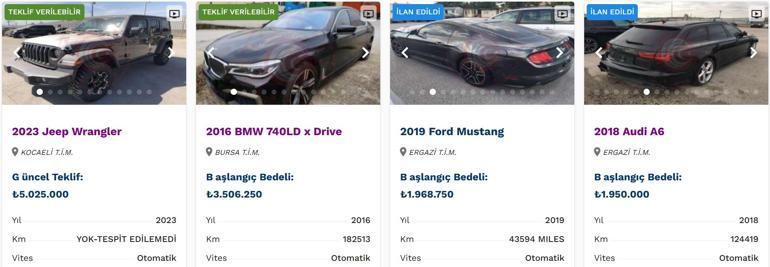 Son dakika haberi... Bakanlık lüks araçları ucuza satıyor... İhaleyle alabilirsiniz İşte satışta olan otomobiller