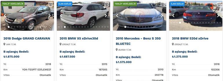 Son dakika haberi... Bakanlık lüks araçları ucuza satıyor... İhaleyle alabilirsiniz İşte satışta olan otomobiller