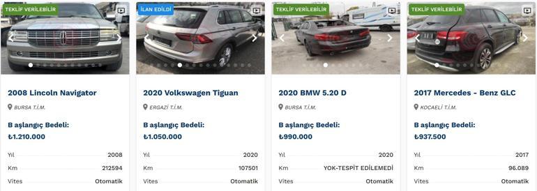 Son dakika haberi... Bakanlık lüks araçları ucuza satıyor... İhaleyle alabilirsiniz İşte satışta olan otomobiller