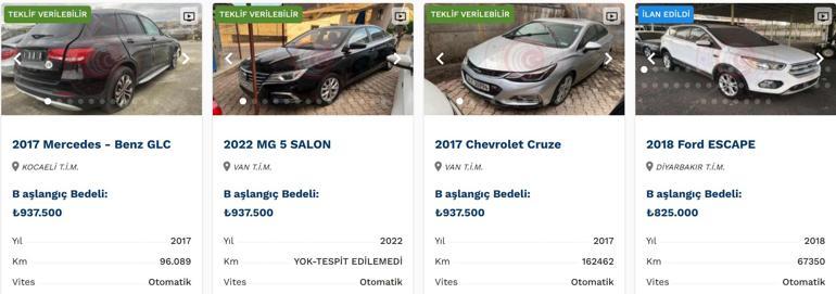 Son dakika haberi... Bakanlık lüks araçları ucuza satıyor... İhaleyle alabilirsiniz İşte satışta olan otomobiller