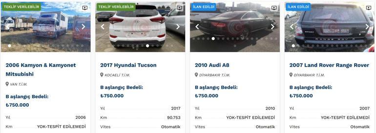 Son dakika haberi... Bakanlık lüks araçları ucuza satıyor... İhaleyle alabilirsiniz İşte satışta olan otomobiller