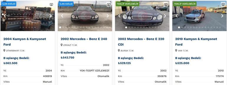 Son dakika haberi... Bakanlık lüks araçları ucuza satıyor... İhaleyle alabilirsiniz İşte satışta olan otomobiller