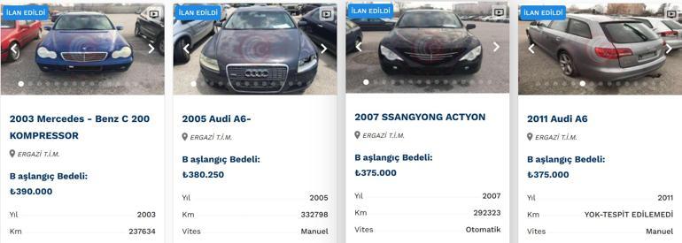 Son dakika haberi... Bakanlık lüks araçları ucuza satıyor... İhaleyle alabilirsiniz İşte satışta olan otomobiller