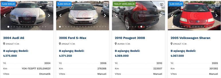 Son dakika haberi... Bakanlık lüks araçları ucuza satıyor... İhaleyle alabilirsiniz İşte satışta olan otomobiller