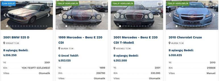 Son dakika haberi... Bakanlık lüks araçları ucuza satıyor... İhaleyle alabilirsiniz İşte satışta olan otomobiller