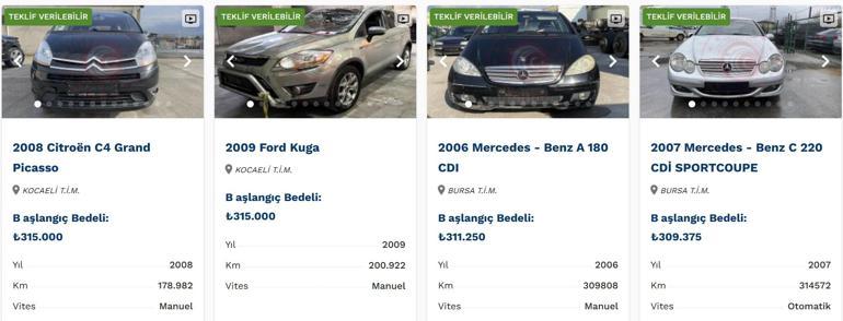 Son dakika haberi... Bakanlık lüks araçları ucuza satıyor... İhaleyle alabilirsiniz İşte satışta olan otomobiller