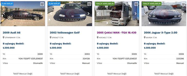 Son dakika haberi... Bakanlık lüks araçları ucuza satıyor... İhaleyle alabilirsiniz İşte satışta olan otomobiller