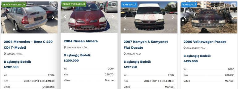 Son dakika haberi... Bakanlık lüks araçları ucuza satıyor... İhaleyle alabilirsiniz İşte satışta olan otomobiller