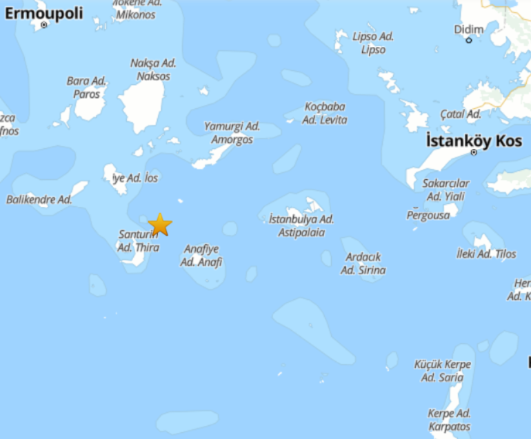 Son dakika...Ege Denizinde 5.0 büyüklüğünde deprem