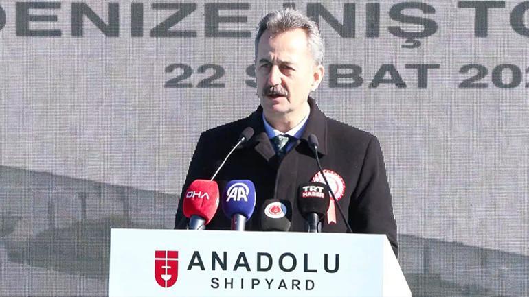 Yeni Tip Çıkarma Gemisi Ç-159 denize indirildi... SSB Başkanı Görgün: Gemilerimizdeki yerlilik oranını, son 23 yılda yüzde 20den yüzde 80e çıkardık