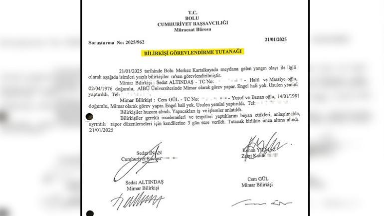 Kartalkaya’daki otel faciasında Özel’den ‘bilirkişi’ belgeleri