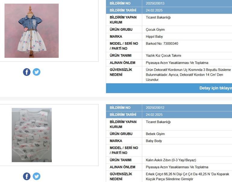 Bakanlık açıkladı... Üç ürüne yasak ve toplatma kararı