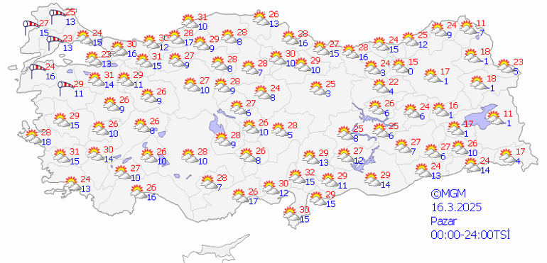 Son dakika hava durumu tahminleri il il 16 Mart Pazar | Bugün hava nasıl olacak, hafta sonu yağmur yağacak mı Meteorolojiden salı günü uyarısı: Kar geri geliyor