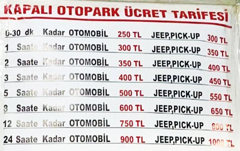 Günlük 1500 TL’ye park edilir mi