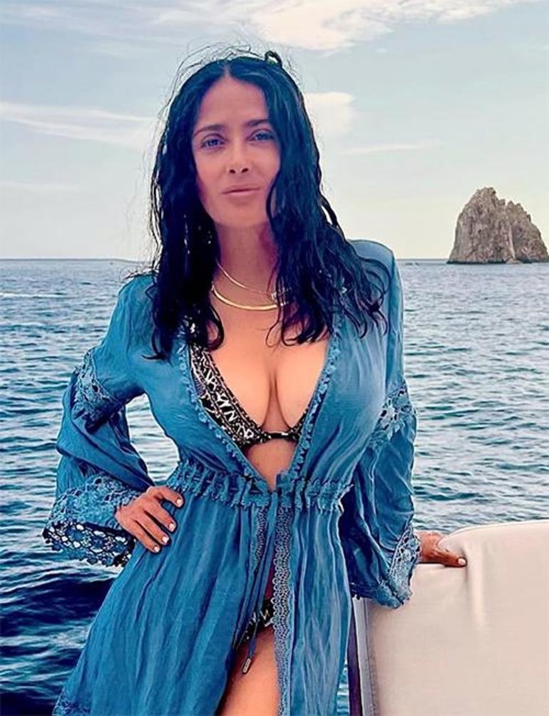  Bu yaşında bikinili kapak pozu verdi... 100 taneden biri bedenine oldu