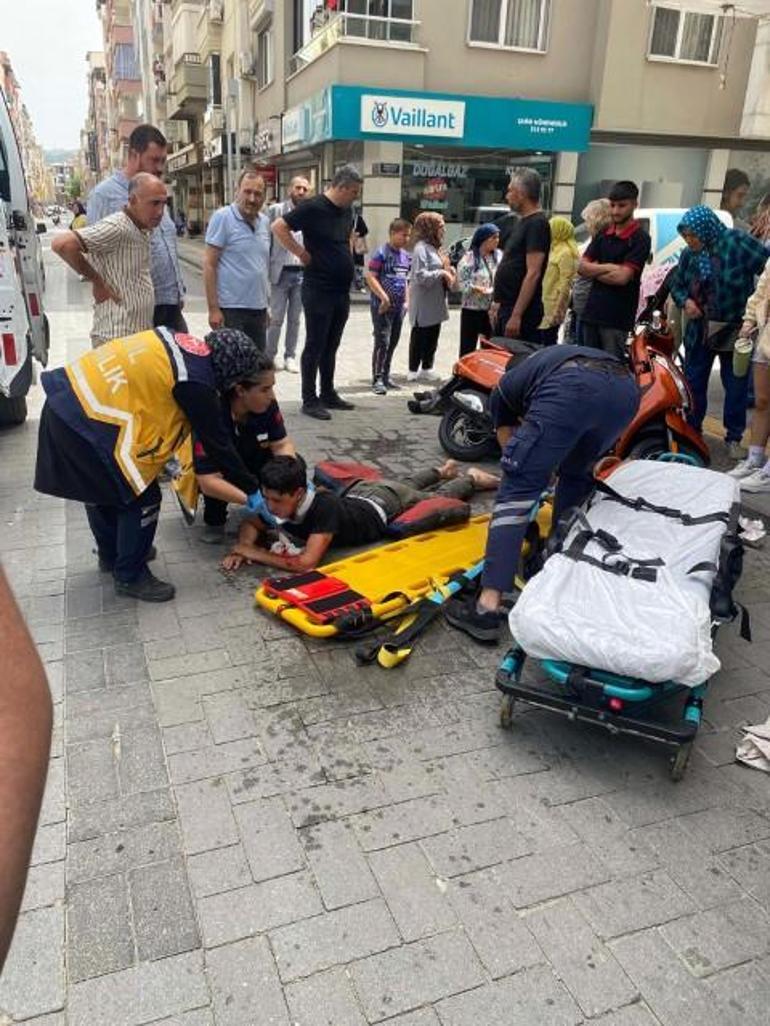 Her biri farklı yönden geliyordu... 3 motosikletin çarpıştığı kaza kamerada