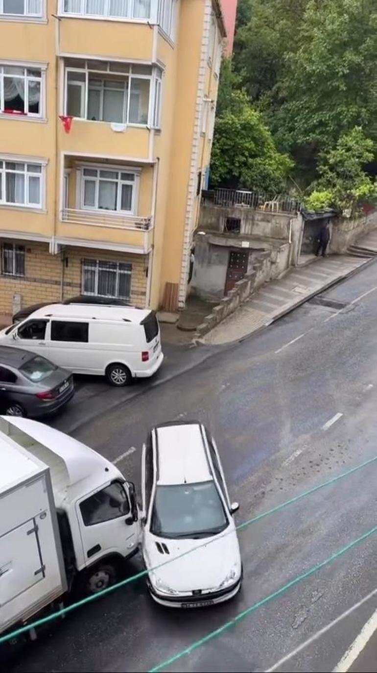 Yola akaryakıt döküldü, kazalar peş peşe geldi O anlar kamerada...