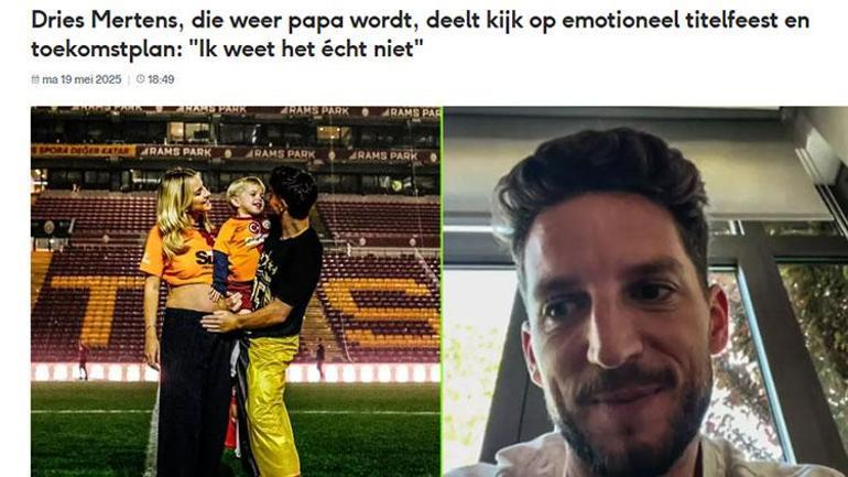 Galatasaraylı Mertens’ten emeklilik açıklaması ‘Dört gözle bekliyorum’