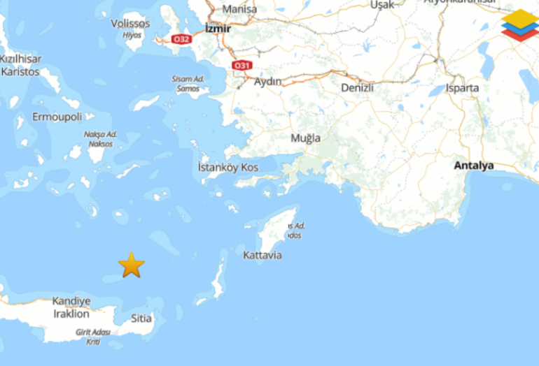 Son dakika: Ege Denizinde 6 büyüklüğünde deprem