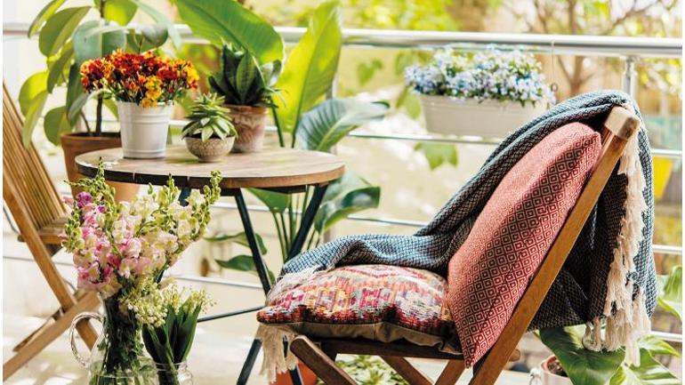 En tarz balkon sefası