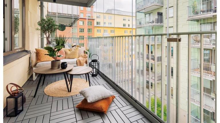 En tarz balkon sefası