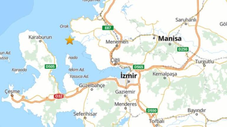 Son dakika... İzmir Körfezinde 3.7 büyüklüğünde deprem