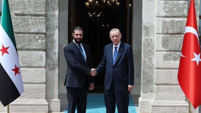 Cumhurbaşkanı Erdoğan, Ahmed Şara ile bir araya geldi