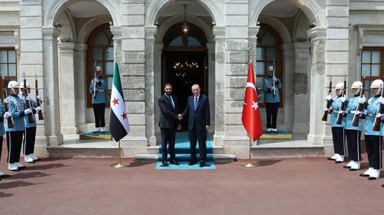Cumhurbaşkanı Erdoğan, Ahmed Şara ile bir araya geldi
