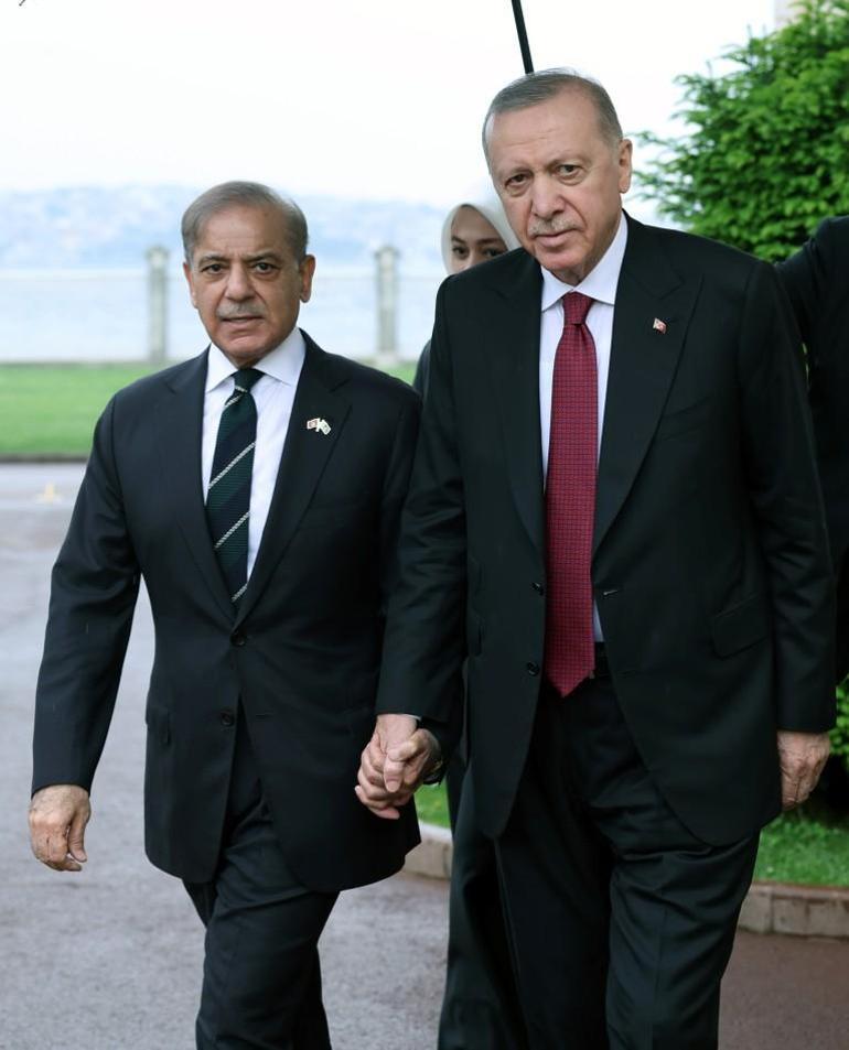 Cumhurbaşkanı Erdoğan, Pakistan Başbakanı Şerifi kabul etti