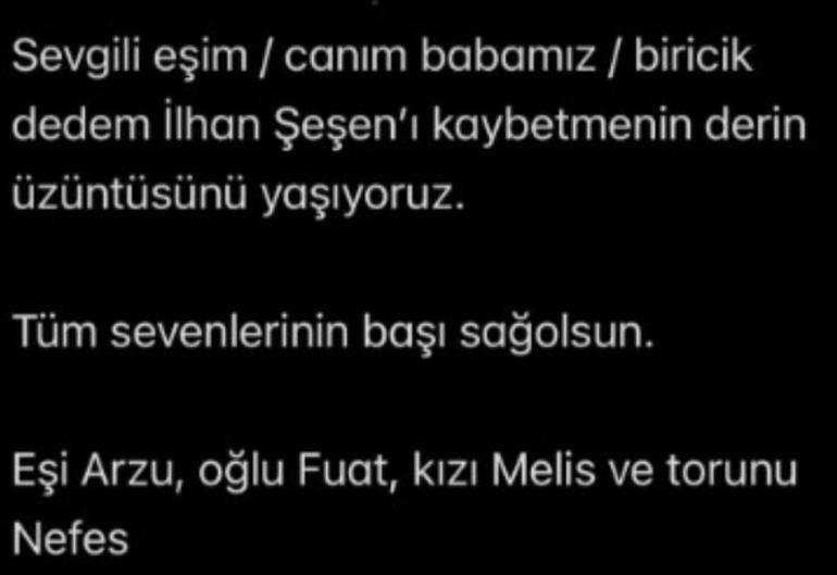 Son dakika... Sanatçı İlhan Şeşen hayatını kaybetti