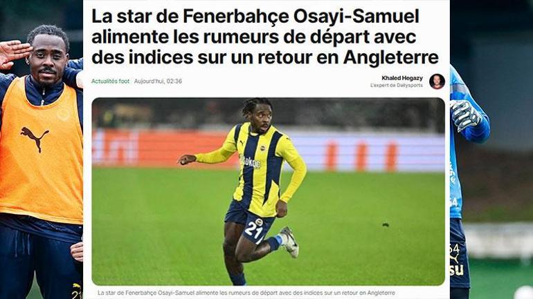 Fenerbahçeli Osayi’nin yeni durağı belli oluyor Transferde 2 kulüp yarışta