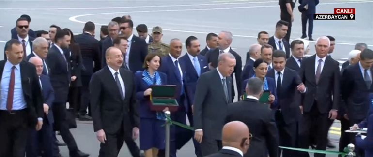 Cumhurbaşkanı Erdoğan, Laçın Havalimanının açılışını yaptı
