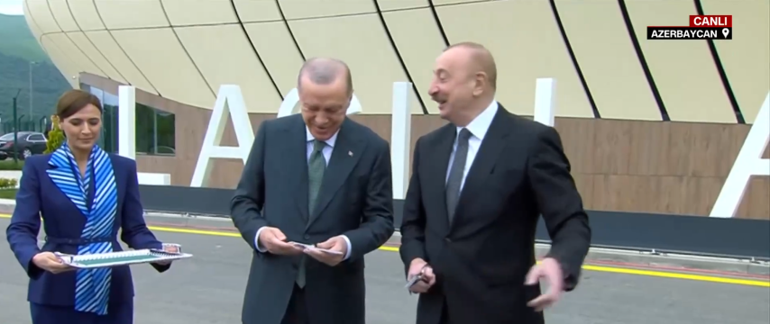 Cumhurbaşkanı Erdoğan, Laçın Havalimanının açılışını yaptı