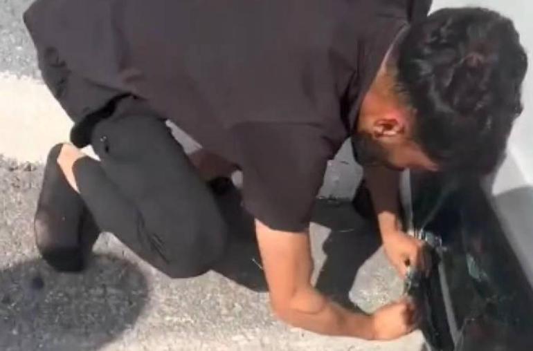  Ters dönen araçtaki kişiler böyle seslendi
