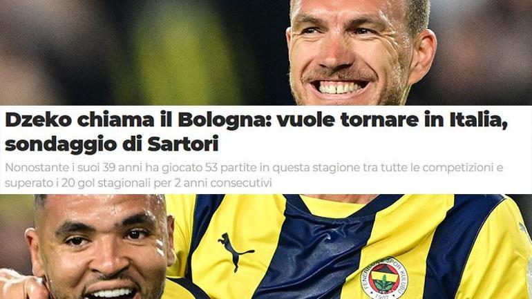 Fenerbahçe’den ayrılan Dzeko’nun yeni takımı belli oldu Transfer görüşmesi yaptı