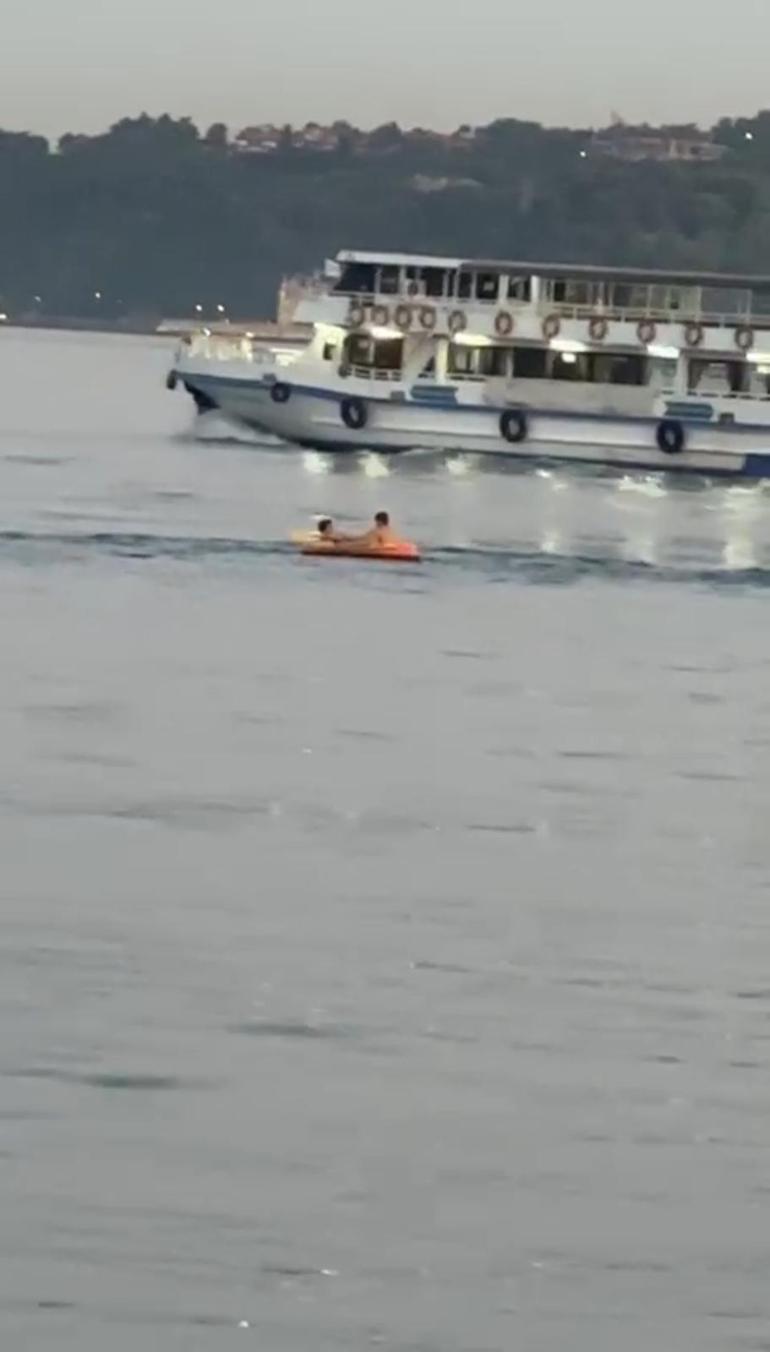 Şişme botla denize açılan çocuklar sağ salim bulundu