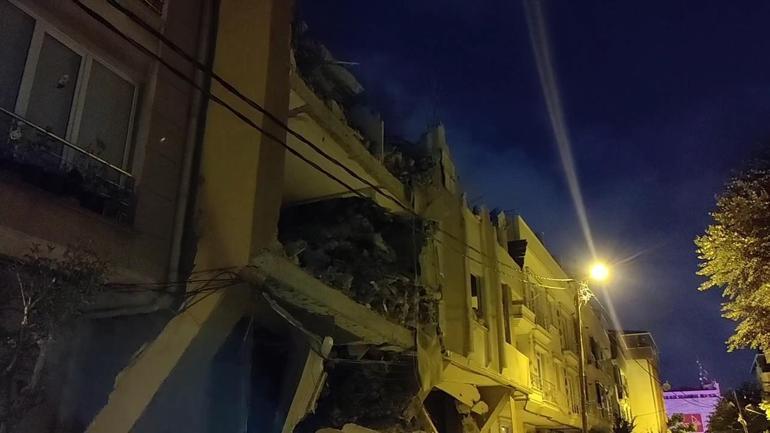 Avcılarda 6 katlı binada kısmi çökme Çevre apartmanlar tahliye edildi