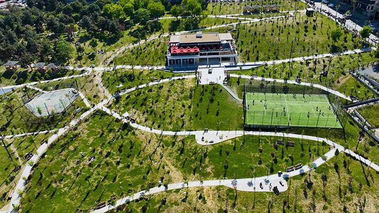 Bakan Kurum, Bağcılar Millet Bahçesinin görüntülerini paylaştı