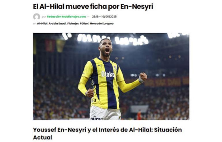 Fenerbahçeli En Nesyri’ye rekor transfer teklifi
