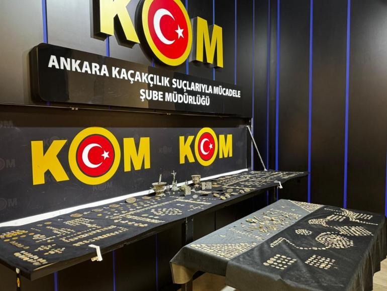 Yurt dışına kaçırmak istenen 1624 sikke ve 126 tarihi eser ele geçirildi